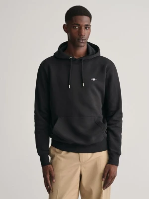 Męska czarna bluza z kapturem GANT
