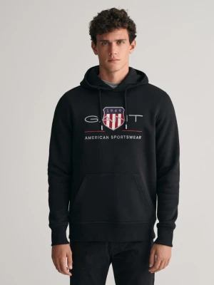 Bluza z kapturem z motywem tarczy GANT