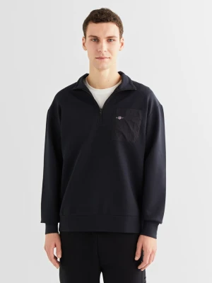 Bluza z kieszenią z krótkim zamkiem GANT