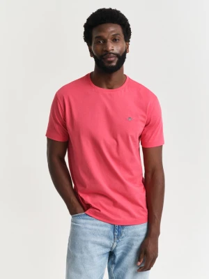 Męska czerwona koszulka regular fit ze 100% bawełny GANT