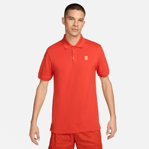 Męska dopasowana koszulka polo The Nike Polo - Pomarańczowy