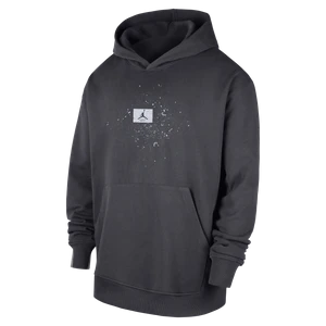 Męska dzianinowa bluza nierozpinana z kapturem Chicago Bulls Jordan Basketball Flight - Szary