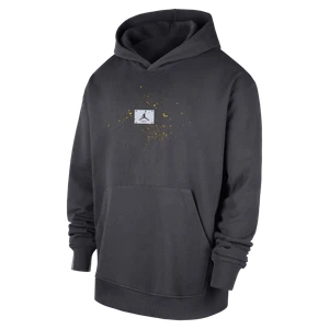 Męska dzianinowa bluza nierozpinana z kapturem Jordan Basketball Flight Los Angeles Lakers - Szary