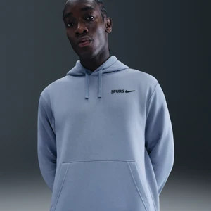 Męska dzianinowa bluza piłkarska z kapturem Nike Tottenham Hotspur Club - Niebieski