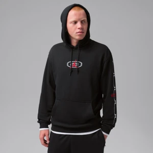 Męska dzianinowa bluza z kapturem Dri-FIT Jordan Sport Crossover - Czerń