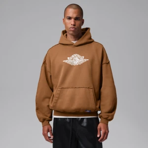 Męska dzianinowa bluza z kapturem Jordan Flight Wings - Brązowy