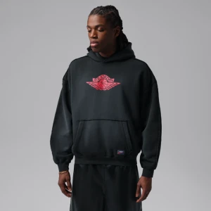 Męska dzianinowa bluza z kapturem Jordan Flight Wings - Czerń