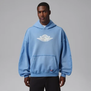 Męska dzianinowa bluza z kapturem Jordan Flight Wings - Niebieski