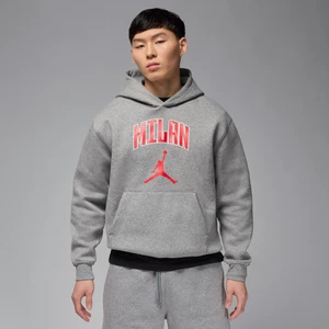 Męska dzianinowa bluza z kapturem Mediolan Jordan - Szary