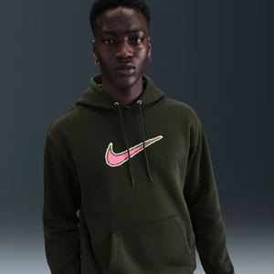 Męska dzianinowa bluza z kapturem Nike Club - Zieleń