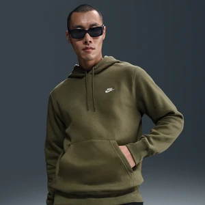 Męska dzianinowa bluza z kapturem Nike Club - Zieleń