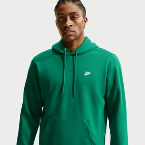 Męska dzianinowa bluza z kapturem Nike Club - Zieleń