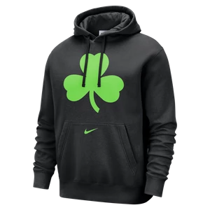 Męska dzianinowa bluza z kapturem Nike NBA Boston Celtics Club City Edition - Czerń