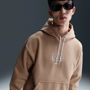 Męska dzianinowa bluza z kapturem Nike Solo Swoosh - Brązowy