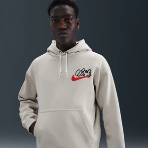 Męska dzianinowa bluza z kapturem Nike Solo Swoosh - Brązowy