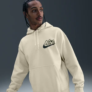 Męska dzianinowa bluza z kapturem Nike Solo Swoosh - Brązowy