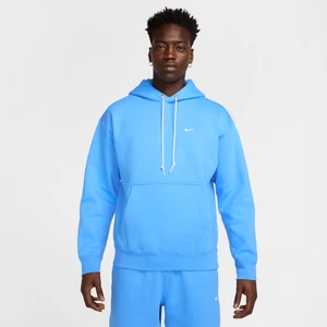 Męska dzianinowa bluza z kapturem Nike Solo Swoosh - Niebieski