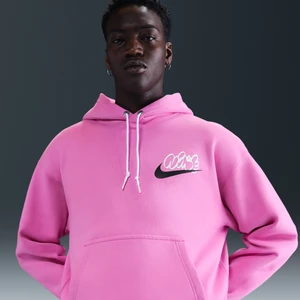 Męska dzianinowa bluza z kapturem Nike Solo Swoosh - Różowy