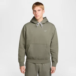 Męska dzianinowa bluza z kapturem Nike Solo Swoosh - Zieleń