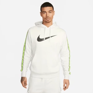 Męska dzianinowa bluza z kapturem Nike Sportswear Repeat - Biel