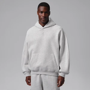Męska dzianinowa bluza z kapturem o kroju oversize Jordan Brooklyn - Szary
