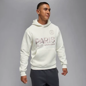 Męska dzianinowa bluza z kapturem Paris Saint-Germain - Biel Nike