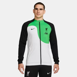 Męska dzianinowa kurtka piłkarska z zamkiem na całej długości Nike Liverpool F.C. Academy Pro - Biel