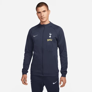 Męska dzianinowa kurtka piłkarska z zamkiem na całej długości Nike Tottenham Hotspur Academy Pro - Niebieski