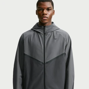 Męska dzianinowa kurtka z zamkiem na całej długości Shori Windrunner Nike Tech - Szary