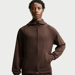 Męska funkcjonalna bluza z kapturem, zamkiem na całej długości i ochroną przed promieniowaniem UV Nike Primary NanoKnit Dri-FIT - Brązowy