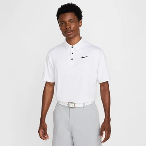 Męska gładka koszulka polo do golfa Dri-FIT Nike Tour - Biel