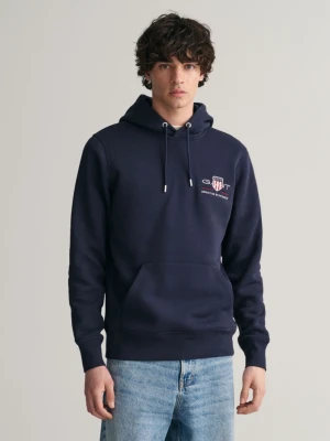 Męska granatowa bluza z kapturem GANT