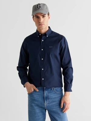 Męska granatowa koszula regular fit z bawełny oxford GANT