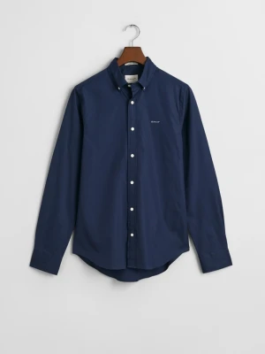 Męska granatowa koszula slim fit z bawełny oxford GANT