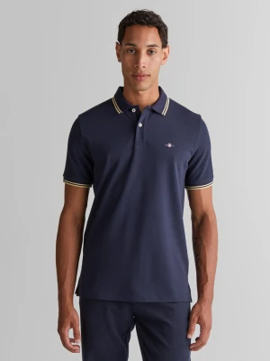 Męska granatowa koszulka polo regular fit GANT