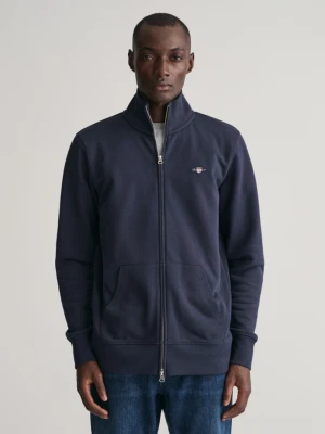 Męska granatowa rozpinana bluza ze stójką GANT