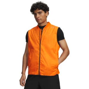 Męska kamizelka do biegania Under Armour UA Velociti Cold Weather Storm - pomarańczowa