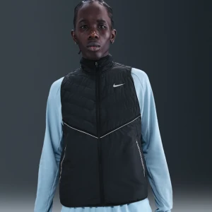 Męska kamizelka do biegania z elementami o designie odbijającym światło Nike Therma-FIT Repel - Czerń