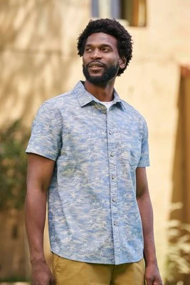 Męska koszula Tropical Printed - Blue Mountain Warehouse