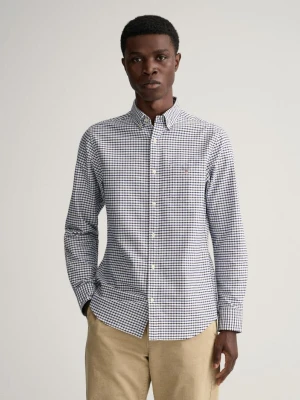 Męska Koszula W Kratkę Typu Tattersall z Bawełny Oxford Regular Fit GANT