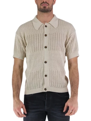 Męska koszula z haftem bawełnianym Covert