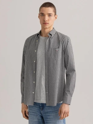 Męska Koszula z Popeliny Gingham Regular Fit GANT