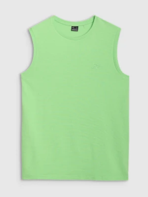 Męska koszulka bez rękawów 4F 4FRSS25TSLEM233 - zielona