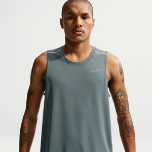 Męska koszulka bez rękawów do biegania Dri-FIT Nike Miler - Szary