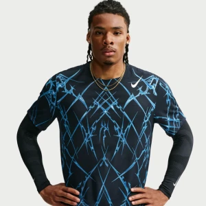 Męska koszulka do biegania z krótkim rękawem i nadrukiem Dri-FIT ADV Nike AeroSwift - Czerń