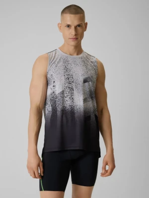 Męska koszulka do biegania z nadrukiem 4F 4FRSS26TFSLM1110 - multikolor