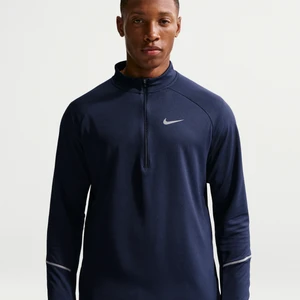 Męska koszulka do biegania z zamkiem 1/2 Dri-FIT Nike Miler - Niebieski