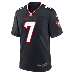 Męska koszulka do futbolu amerykańskiego Nike NFL C.J. Stroud Houston Texans - Niebieski