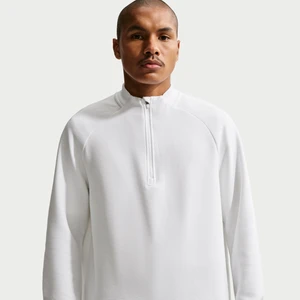 Męska koszulka do golfa Therma-FIT Nike Par z zamkiem 1/2 - Biel