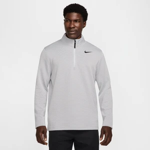 Męska koszulka do golfa z zamkiem 1/2 Dri-FIT Nike Victory - Szary